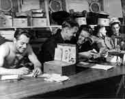 Soldier writting letters
