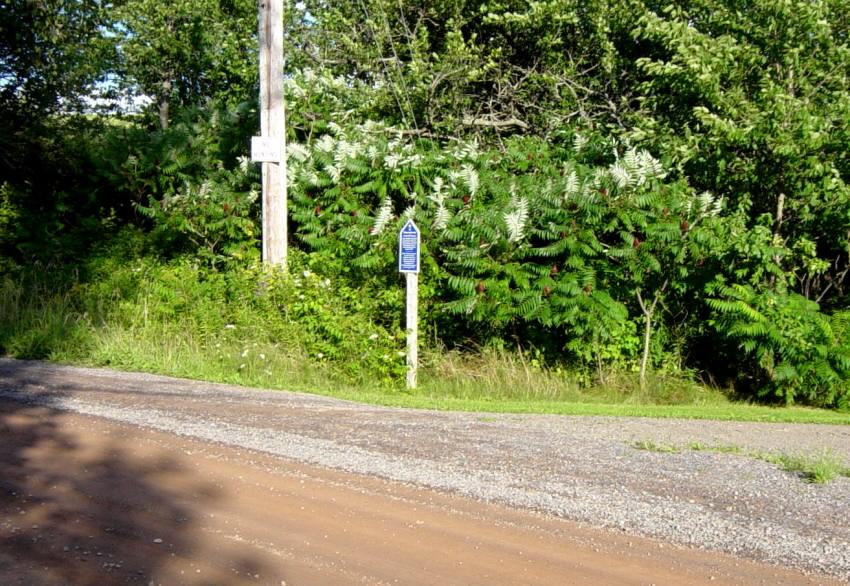 Colchester County: Acadian Heritage sign #22, Clifton, Shore Road