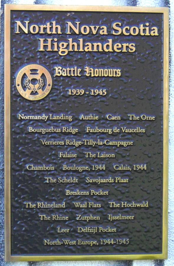Amherst, Nova Scotia: North Nova Scotia Highlanders memorial mural