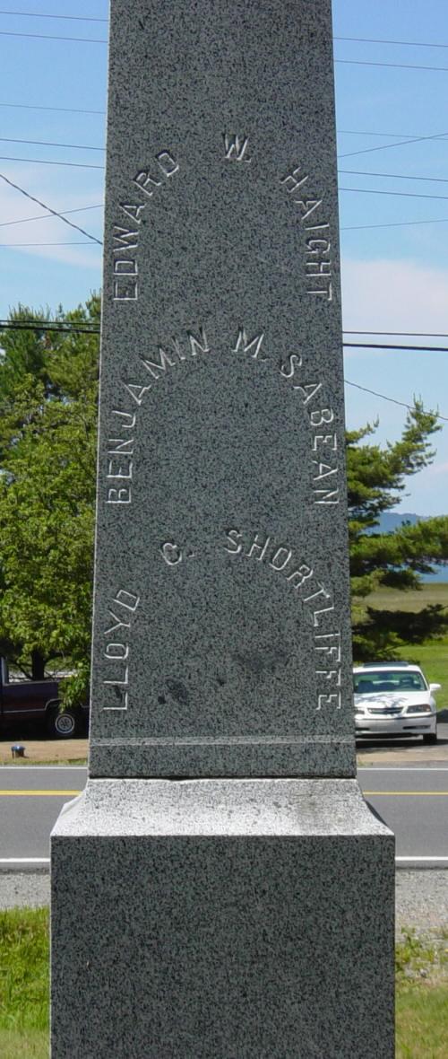 Barton, Nova Scotia: war memorial monument