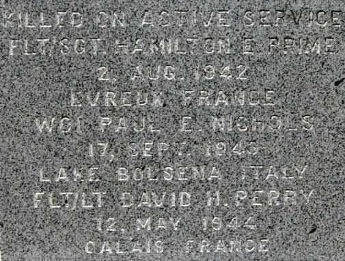 Freeport war memorial, east face