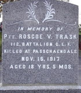 Little River war memorial, north face