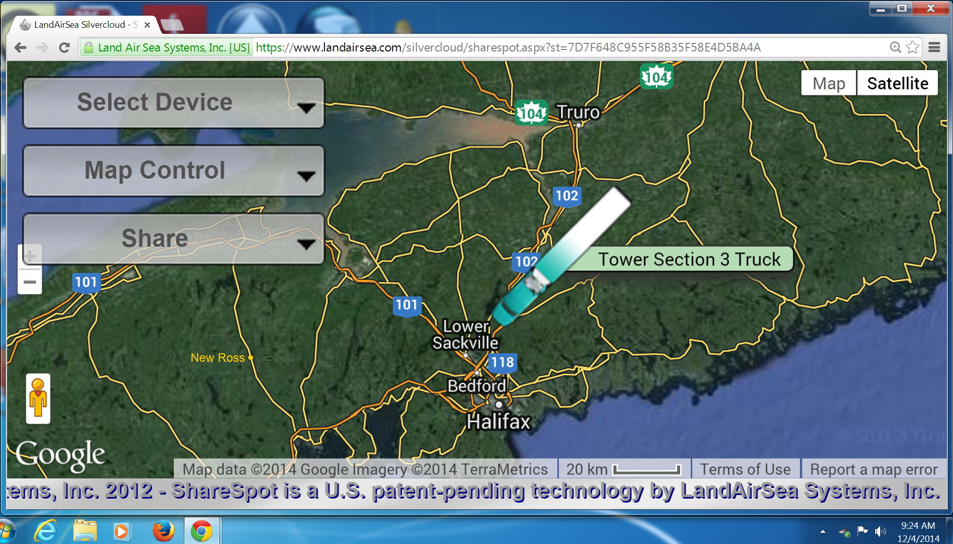 Silvercloud-Real-time-GPS-Tracking-LandAirSea-Systems-Inc-South-Canoe-2014dec04-0924h