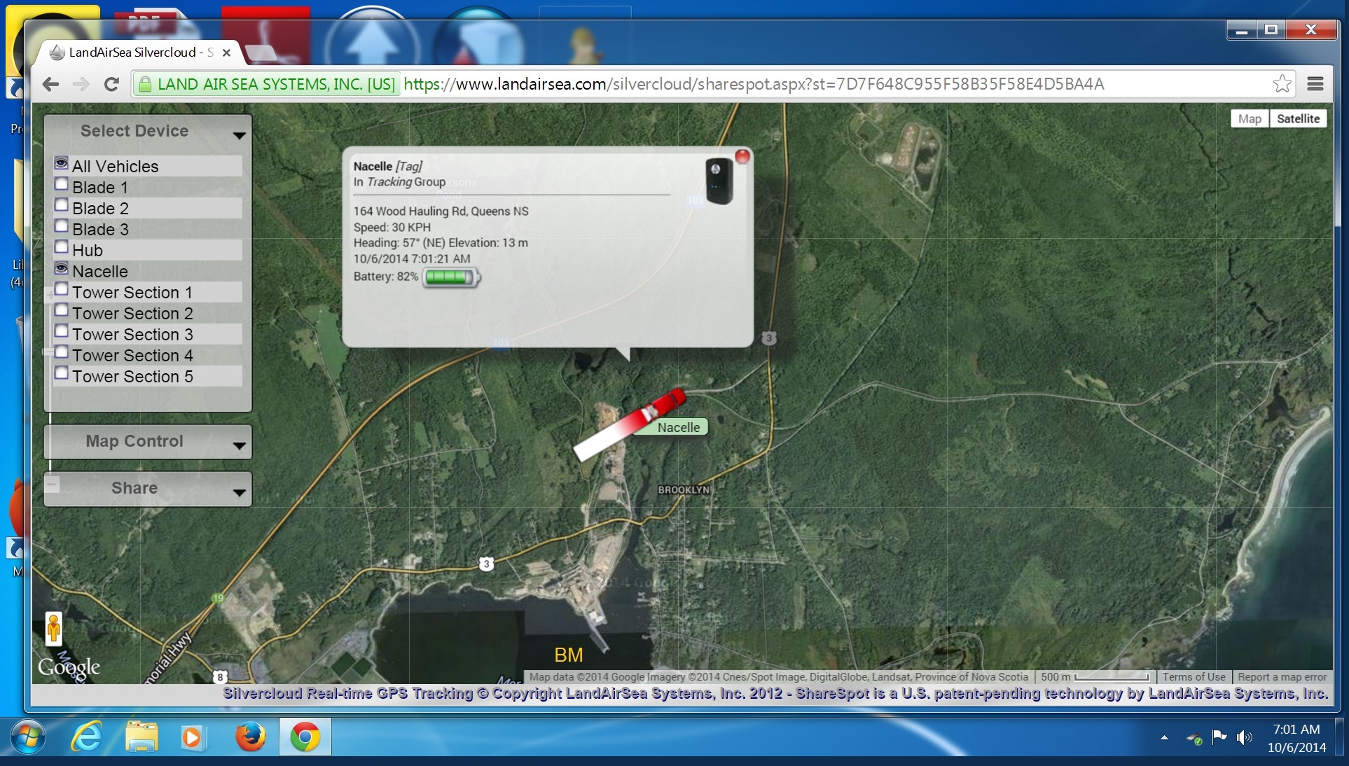 Silvercloud-Real-time-GPS-Tracking-LandAirSea-Systems-Inc-South-Canoe-2014oct06-0701h
