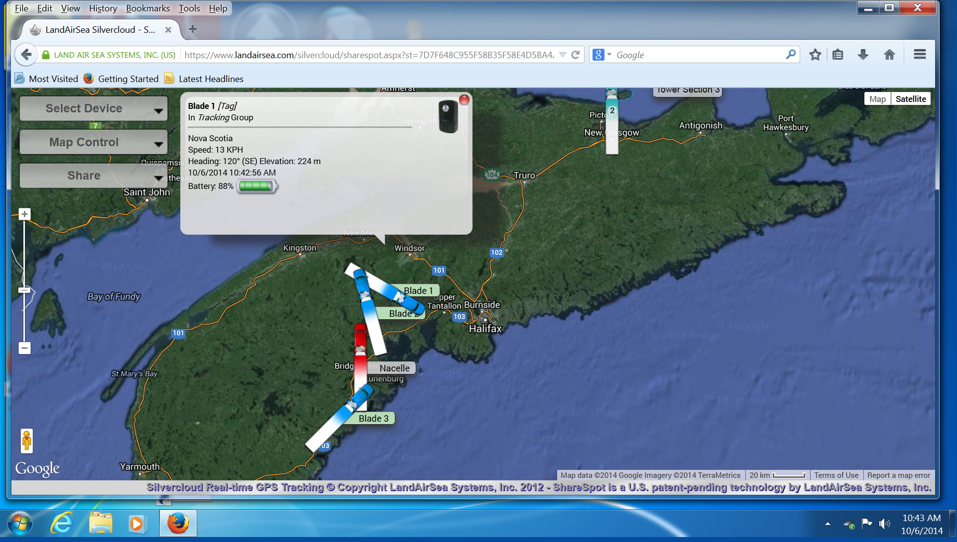 Silvercloud-Real-time-GPS-Tracking-LandAirSea-Systems-Inc-South-Canoe-2014oct06-1043h