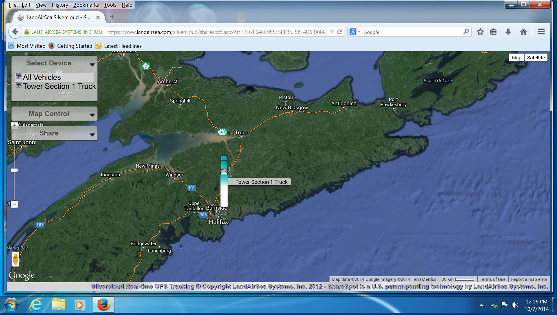Silvercloud-Real-time-GPS-Tracking-LandAirSea-Systems-Inc-South-Canoe-2014oct07-1216h