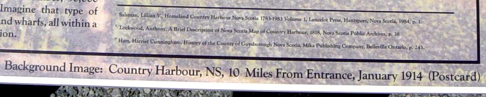 Country Harbour: Loyalist Trail roadside park, west interpretative panel