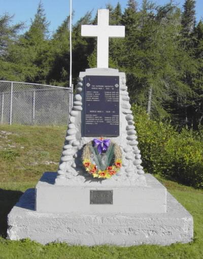 Spanish Ship Bay: war memorial