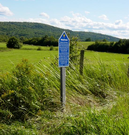 Hants County: Acadian Heritage sign #08, Lebreau Creek