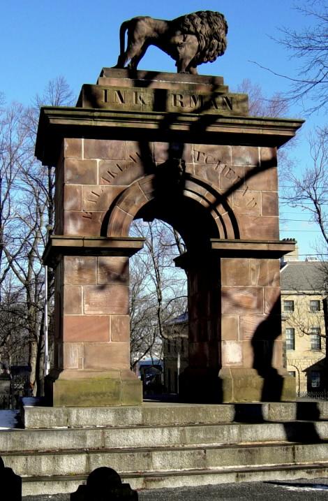 Crimean war memorial monument, west face