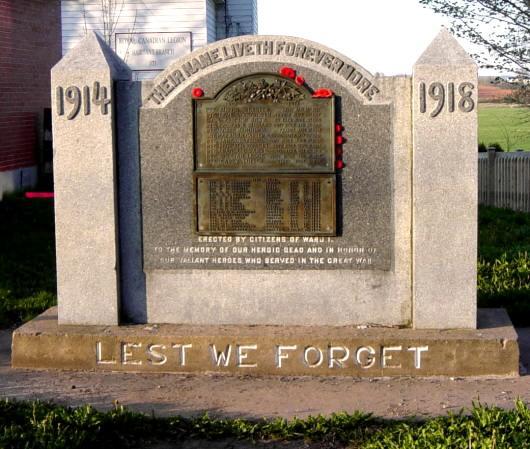 Canning: war memorial monument