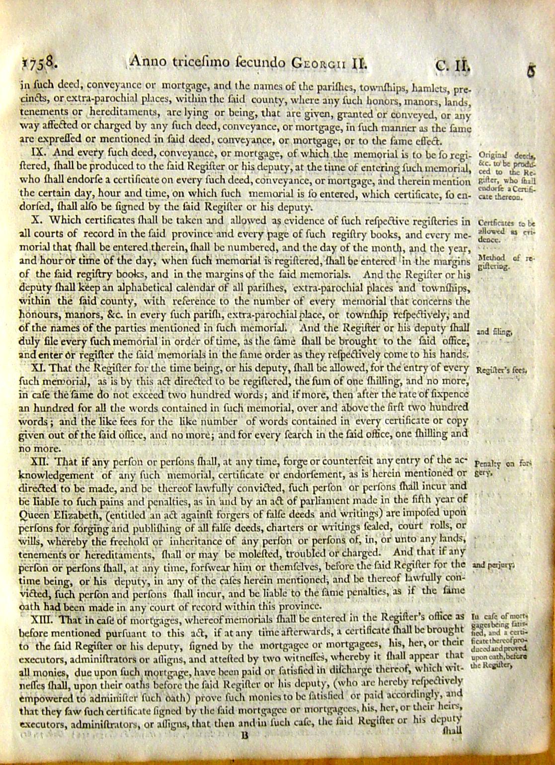 Page 5, Statutes of Nova Scotia, 1805, R.J. Uniacke