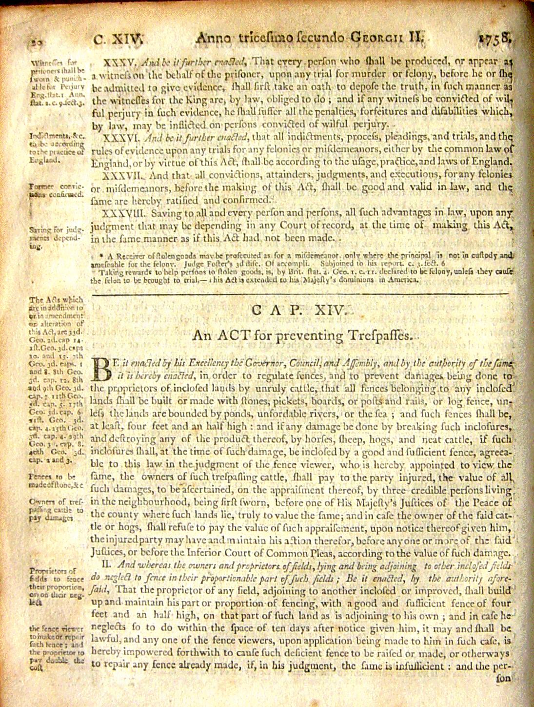Page 20, Statutes of Nova Scotia, 1805, R.J. Uniacke