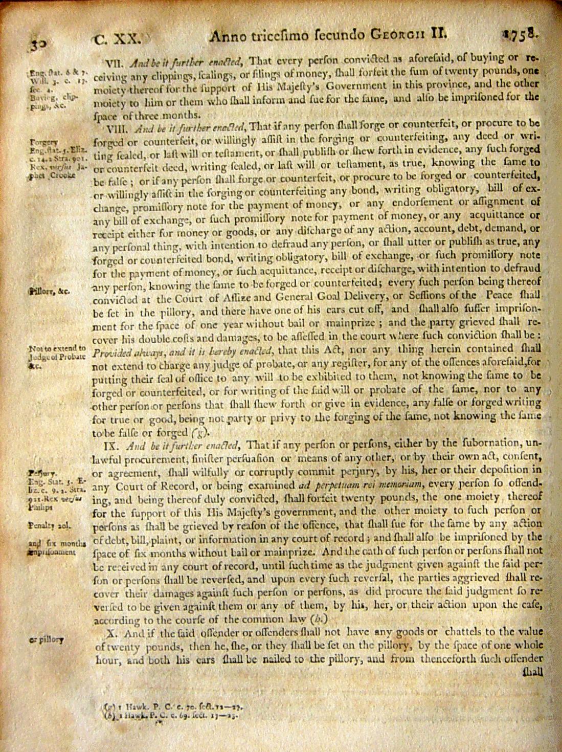 Page 30, Statutes of Nova Scotia, 1805, R.J. Uniacke