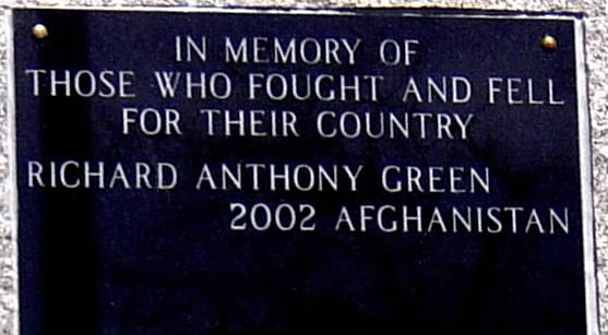 Chester: war memorial monument, upper plaque on south face
