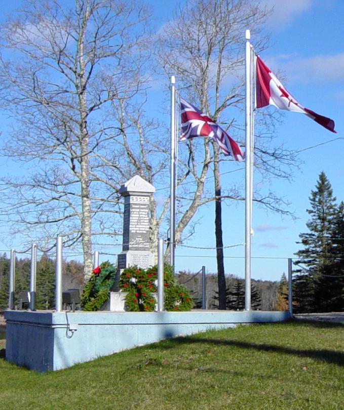 Parkdale-Maplewood monument: after Rememberance Day 2005