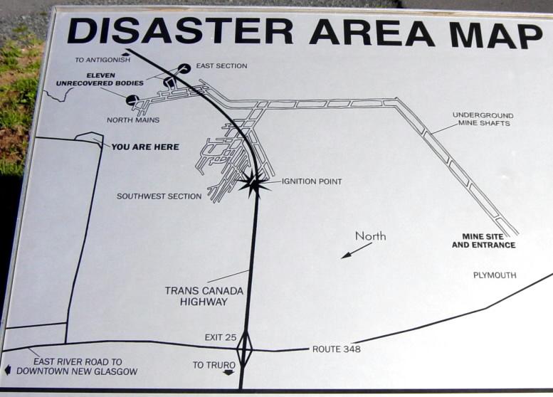New Glasgow: Westray Miners Memorial, interpretative panel 3