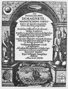 Title Page 1628 edition, De Magnete, by William Gilbert