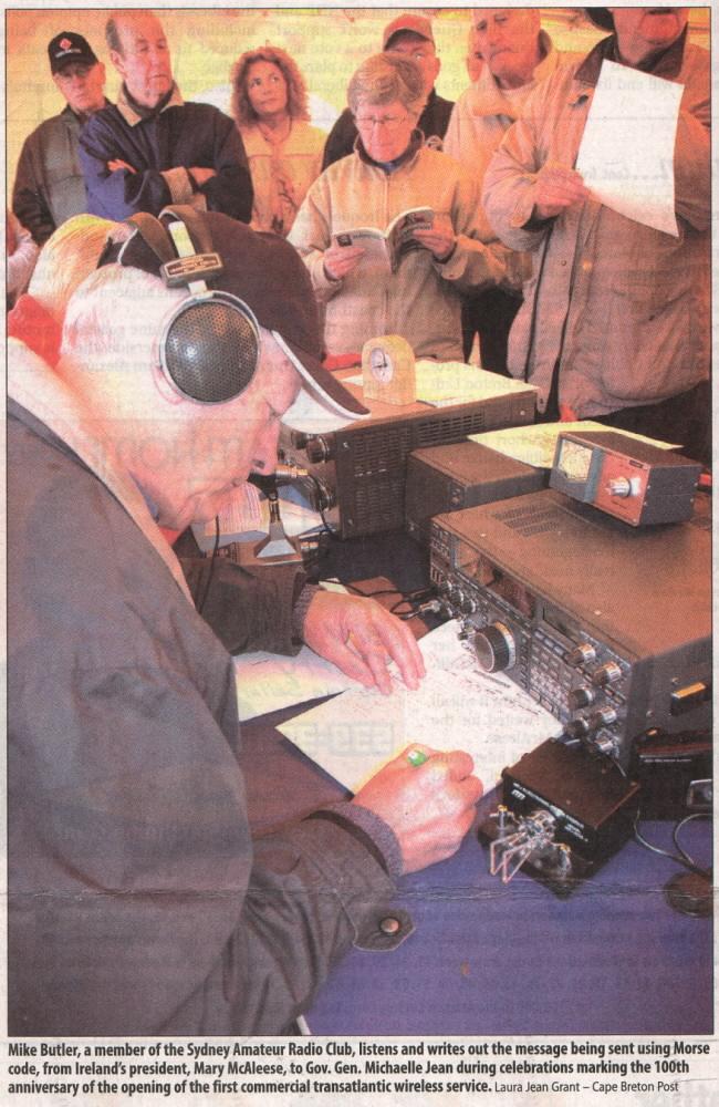 Marconi Transatlantic Wireless Telegraph, 18 Oct 2007