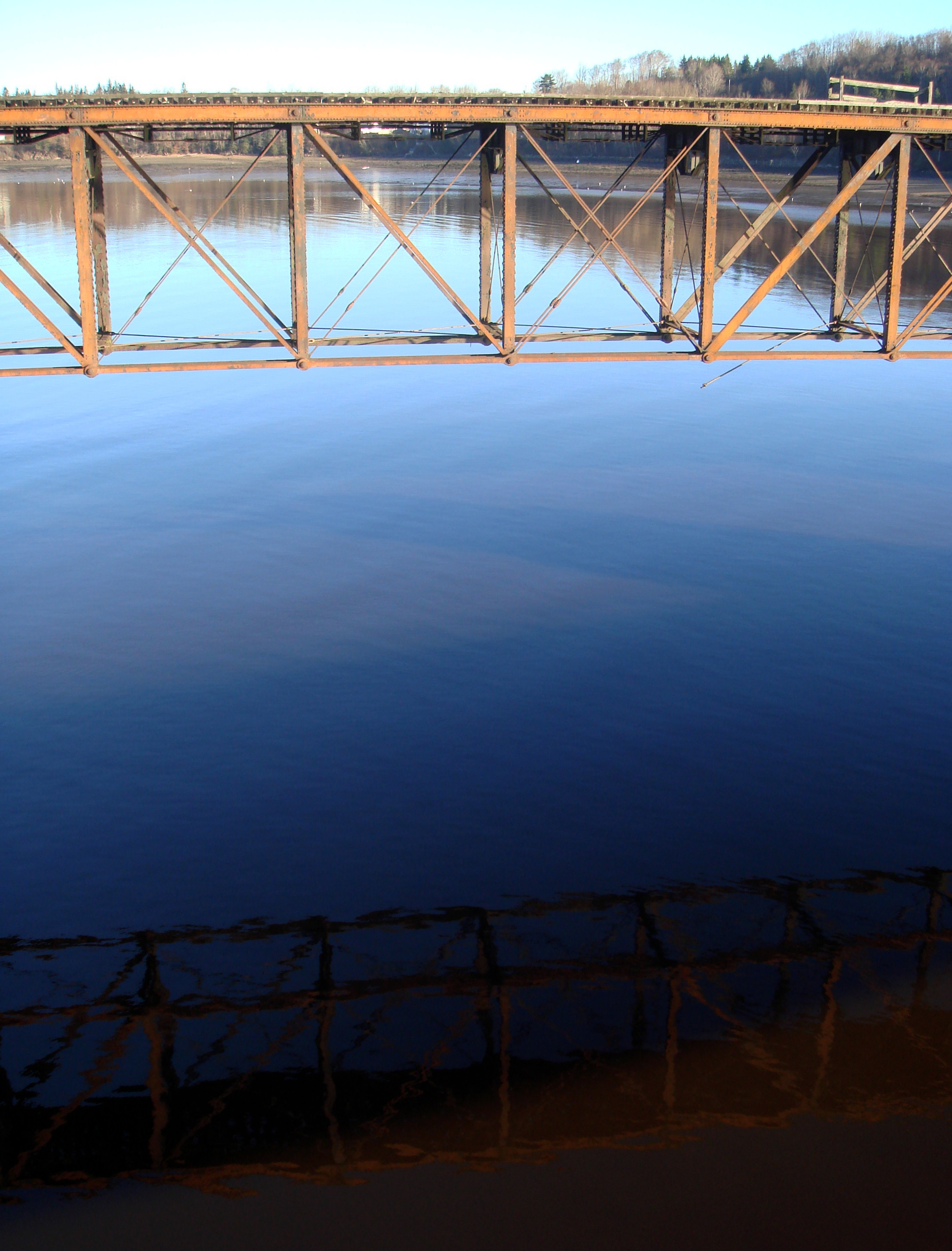 Dominion Atlantic Railway: Bear River Bridge, Digby County, Nova Scotia, 12 Nov 2010