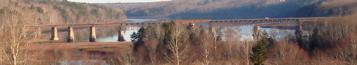 Dominion Atlantic Railway: Sissiboo River Bridge, Weymouth, Digby County, Nova Scotia, 30 Nov 2010
