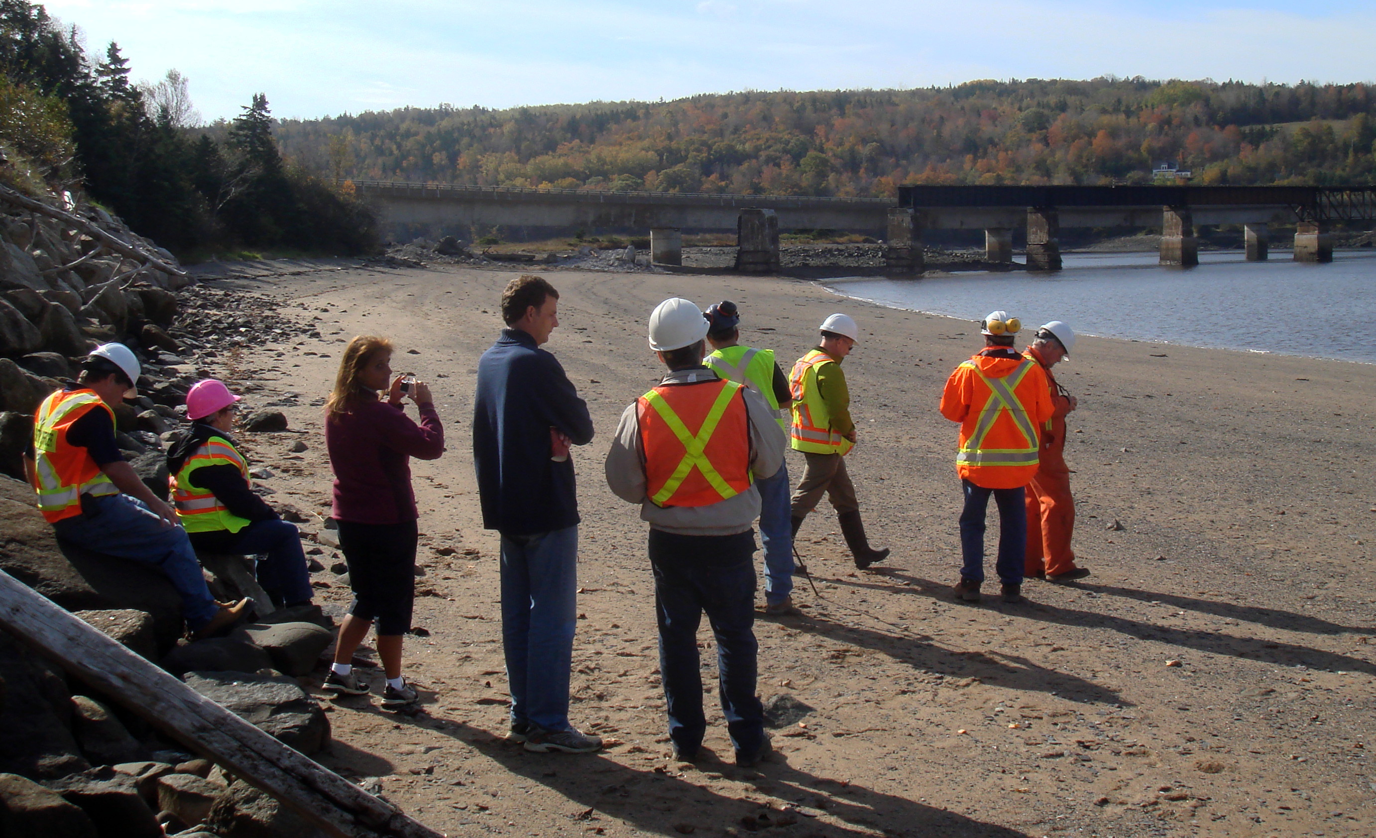 Dominion Atlantic Railway: Bear River Bridge, Digby County, Nova Scotia, 18 Oct 2011