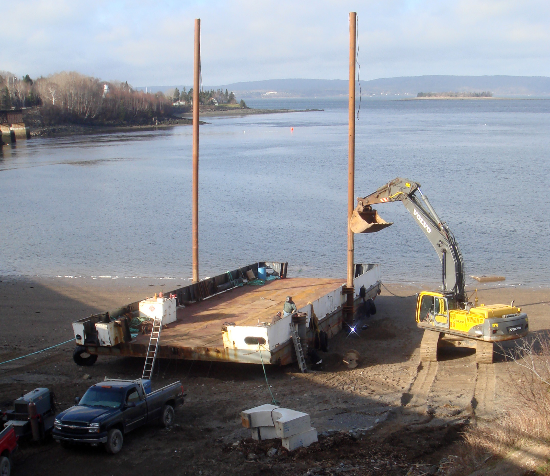 Dominion Atlantic Railway: Bear River Bridge, Digby County, Nova Scotia, 05 Dec 2011