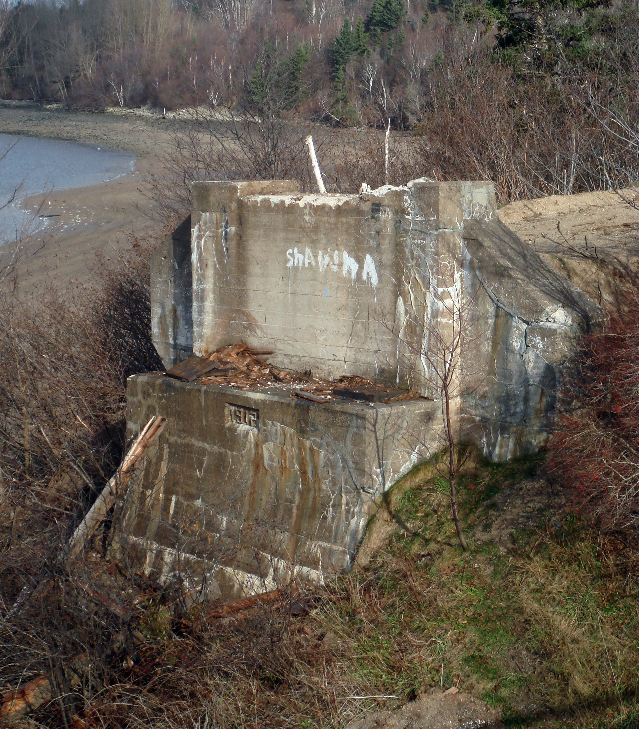 Dominion Atlantic Railway: Bear River Bridge, Digby County, Nova Scotia, 05 Dec 2011