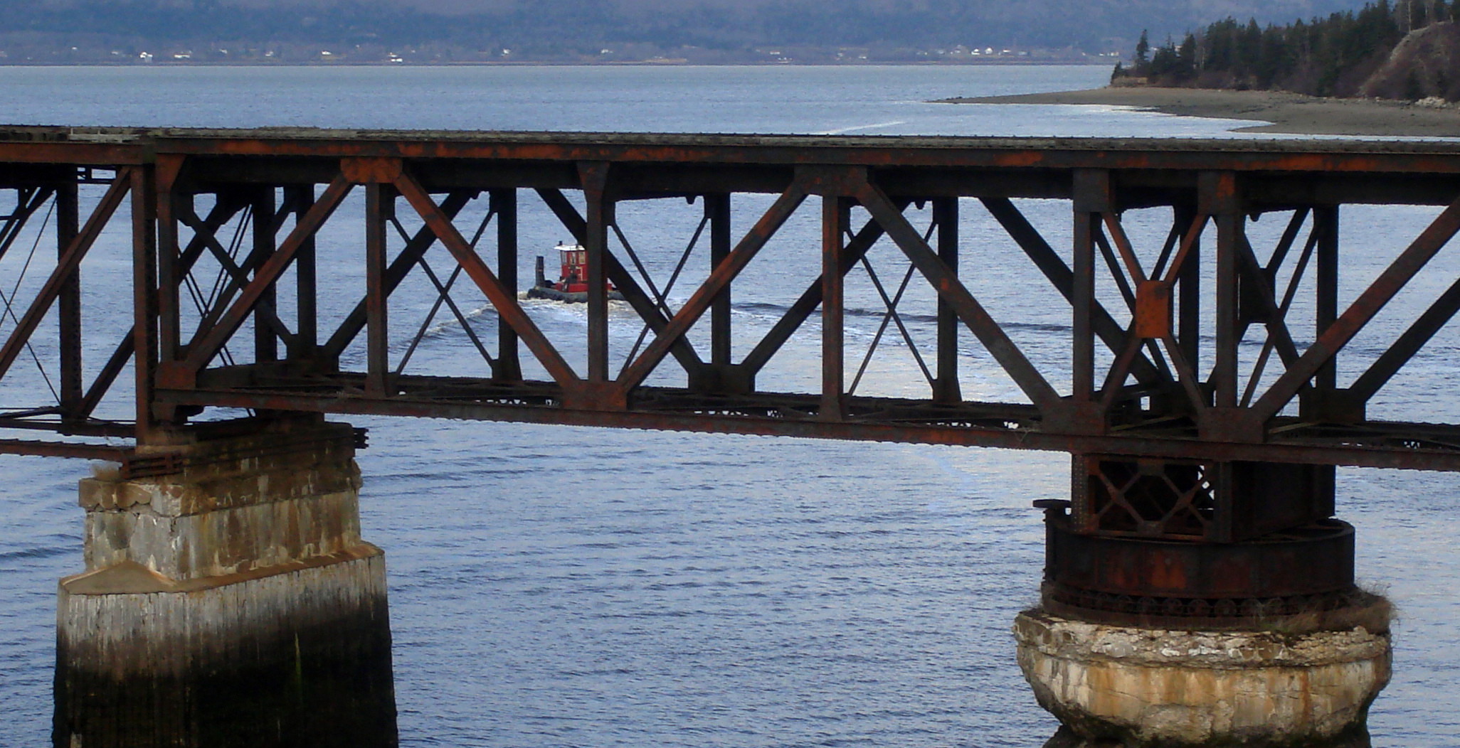 Dominion Atlantic Railway: Bear River Bridge, Digby County, Nova Scotia, 17 Dec 2011