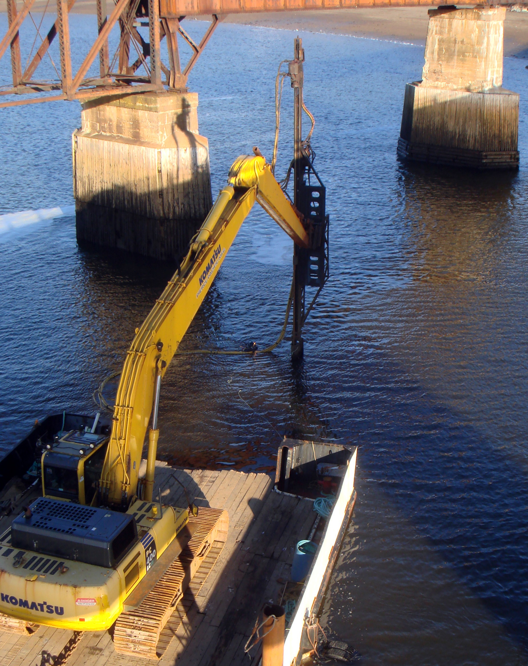 Dominion Atlantic Railway: Bear River Bridge, Digby County, Nova Scotia, 09 Jan 2012