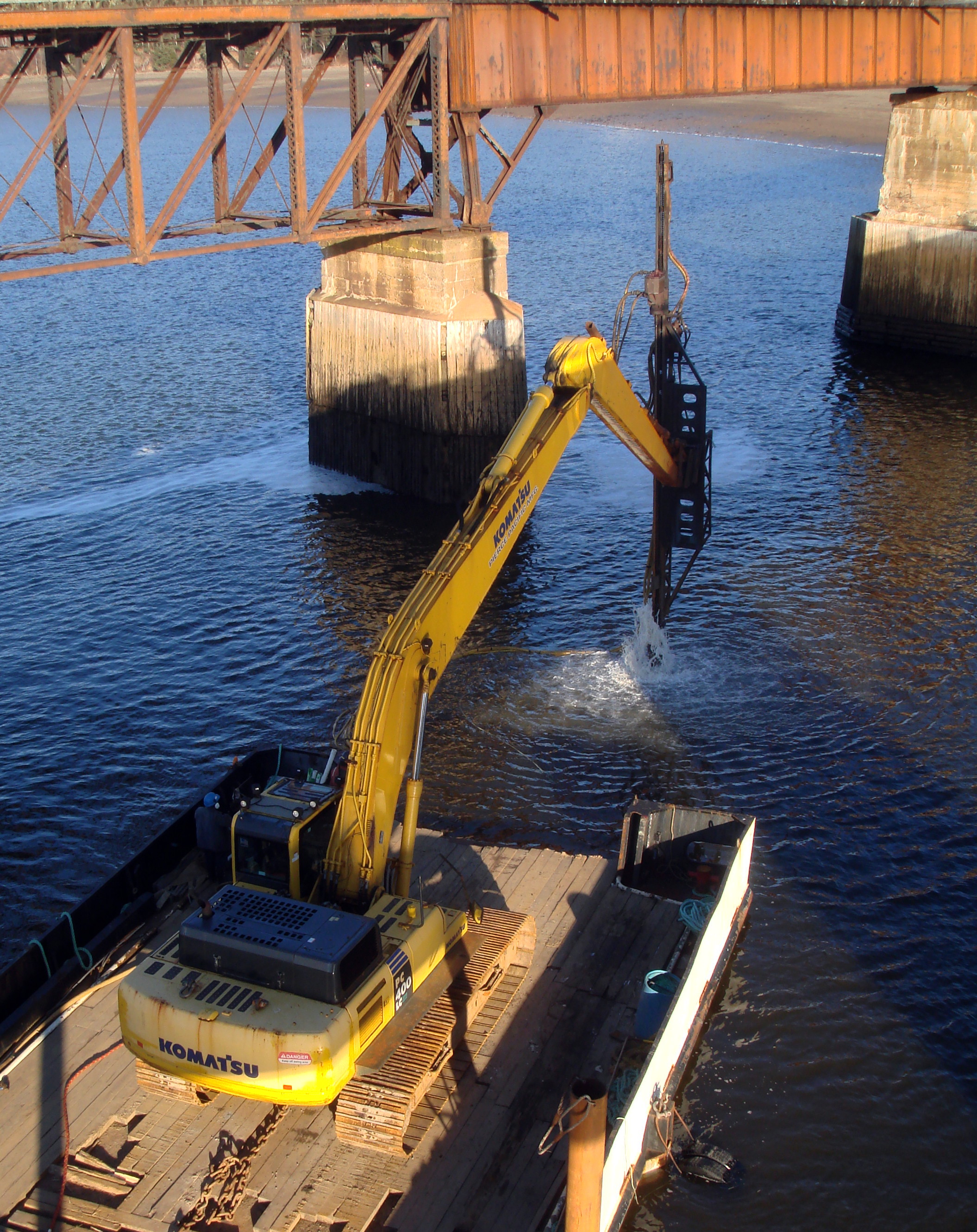 Dominion Atlantic Railway: Bear River Bridge, Digby County, Nova Scotia, 09 Jan 2012