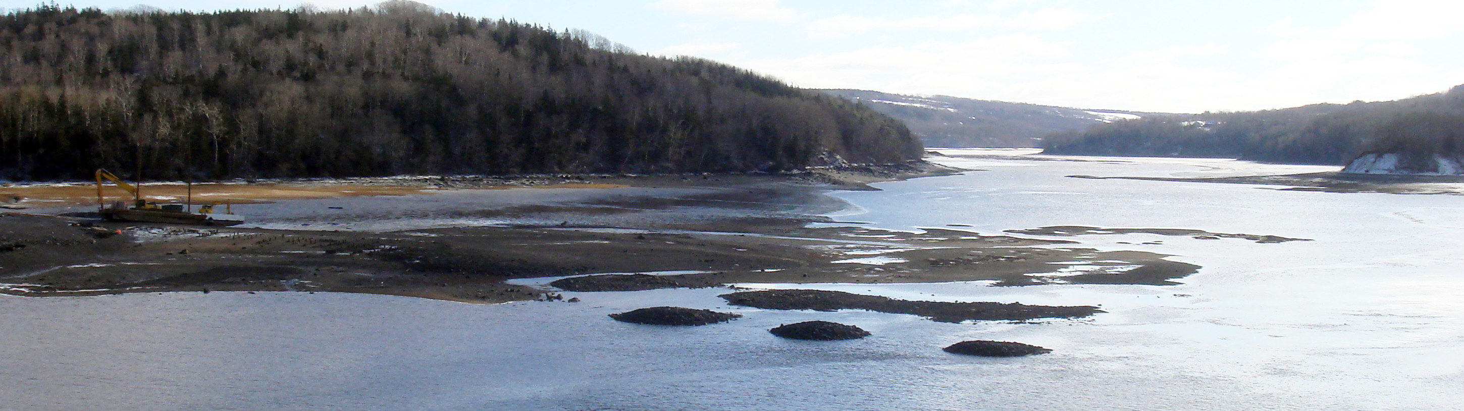 Dominion Atlantic Railway: Bear River Bridge, Digby County, Nova Scotia, 16 Jan 2012