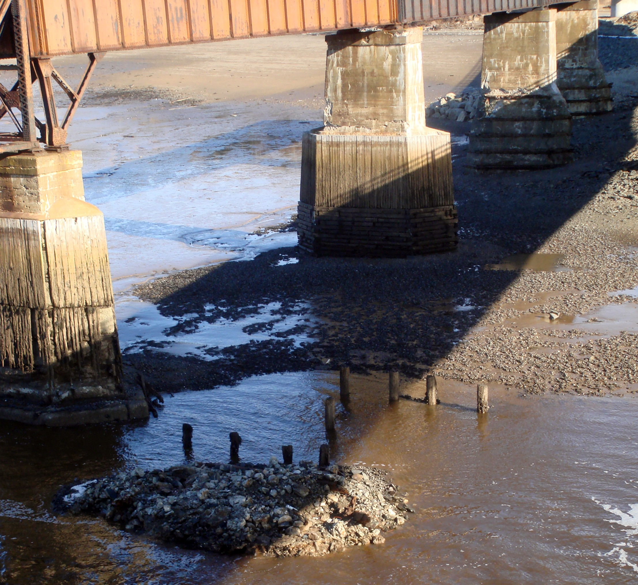 Dominion Atlantic Railway: Bear River Bridge, Digby County, Nova Scotia, 19 Jan 2012