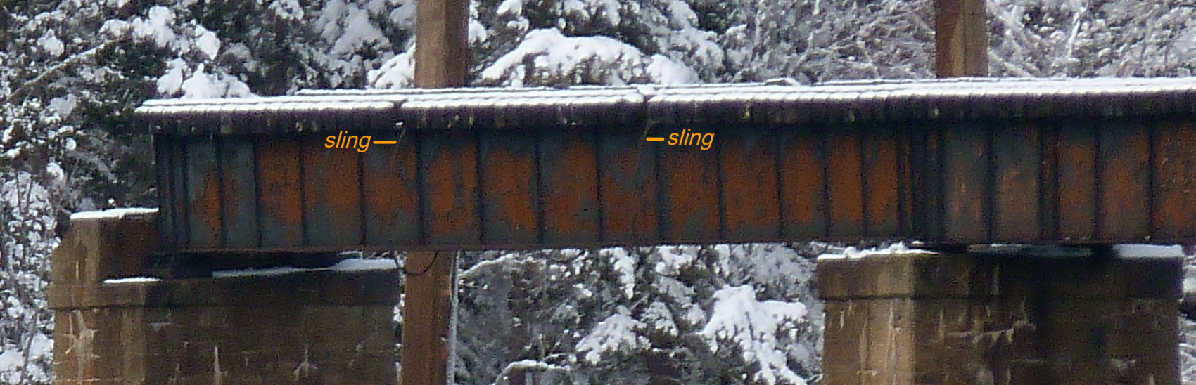 Dominion Atlantic Railway: Sissiboo River Bridge, Weymouth, Digby County, Nova Scotia, 31 Jan 2012
