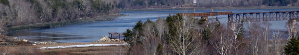 Dominion Atlantic Railway: Sissiboo River Bridge, Weymouth, Digby County, Nova Scotia, 18 Feb 2012