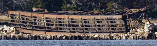 Dominion Atlantic Railway: Sissiboo River Bridge, Weymouth, Digby County, Nova Scotia, 18 Feb 2012