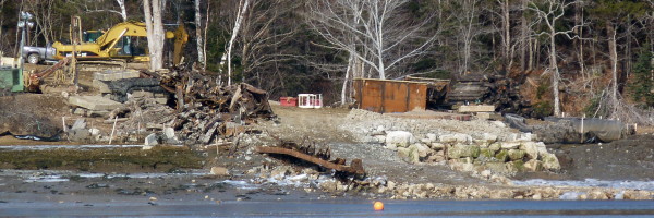 Dominion Atlantic Railway: Sissiboo River Bridge, Weymouth, Digby County, Nova Scotia, 27 Feb 2012