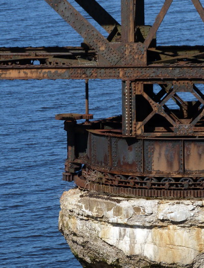 Dominion Atlantic Railway: Bear River Bridge, Digby County, Nova Scotia, 17 Mar 2012