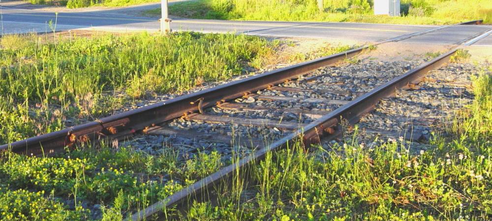 W&HR: Insulated rail joints, Greenwich, Nova Scotia