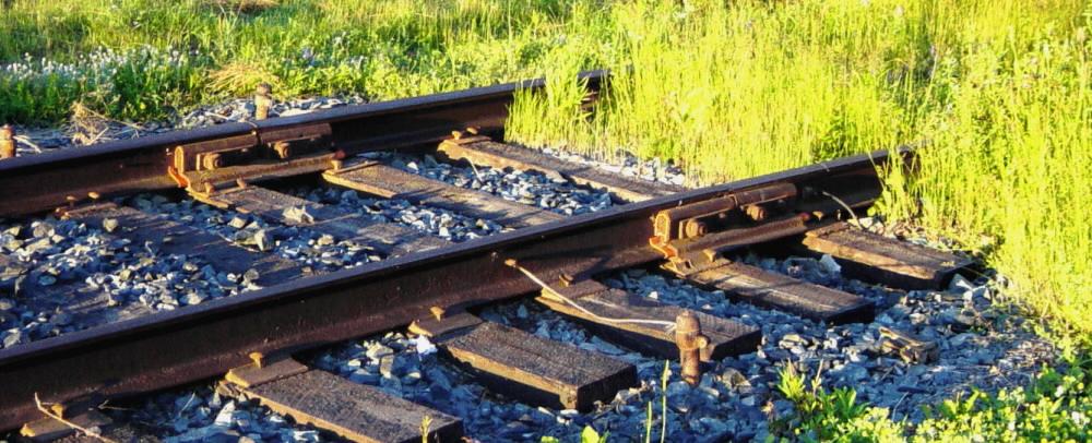 W&HR: Insulated rail joints, Greenwich, Nova Scotia