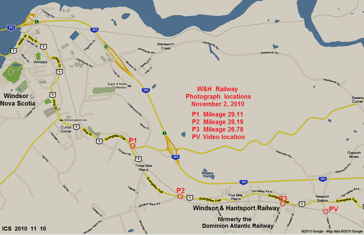 W&HR: Map - Last Train to Windsor Junction, 2 November 2010