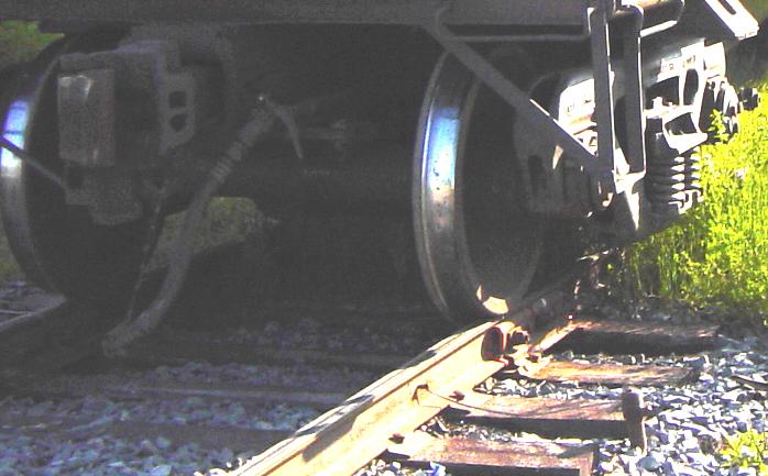 W&HR: Insulated rail joints, Greenwich, Nova Scotia