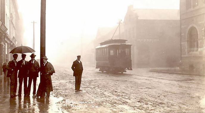 Nova Scotia: Yarmouth electric streetcar, circa 1900