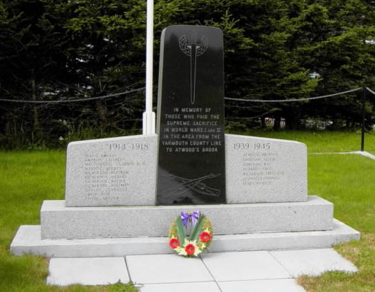 Woods Harbour: war memorial front