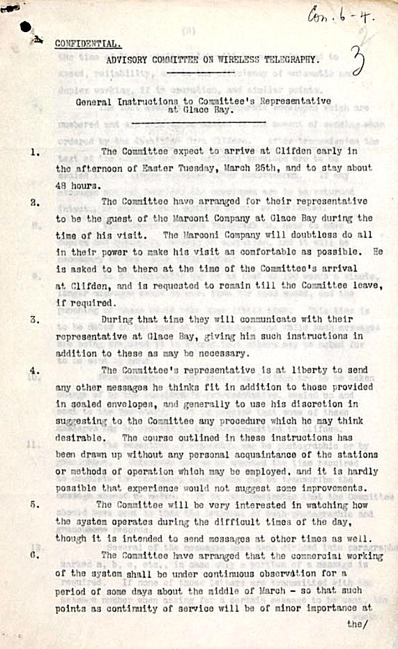 March 1913 Test Report page 12: Marconi Transatlantic Wireless Telegraph Service